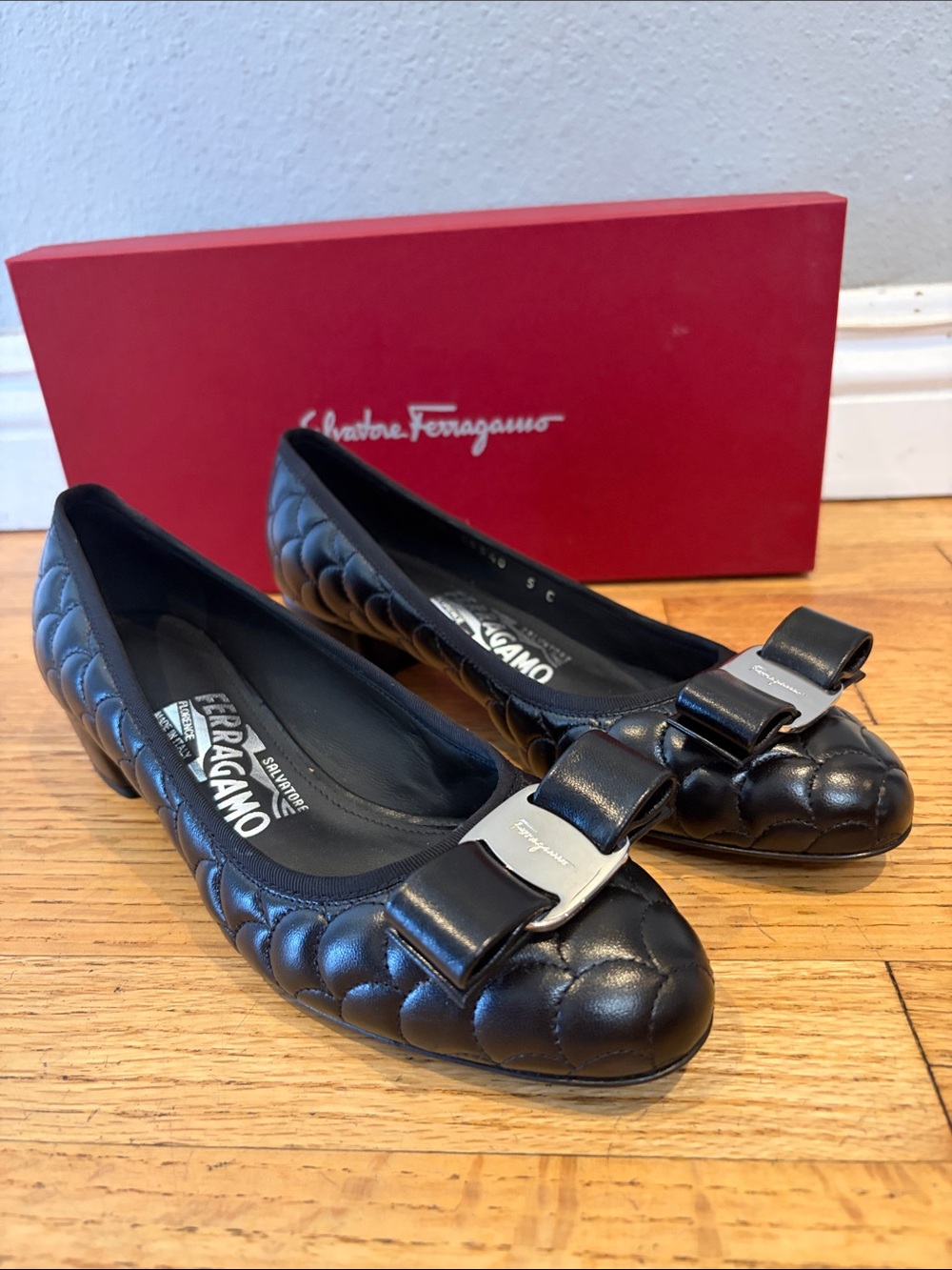 Salvatore Ferragamo size 5 C VARA MER 3.0cm New with the Shoe Box